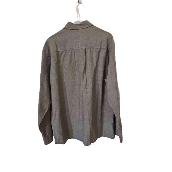 Levis Red Tab Long Sleeve Beige Chest Pocket Button-Up Shirt Medium - Picture 9 of 12